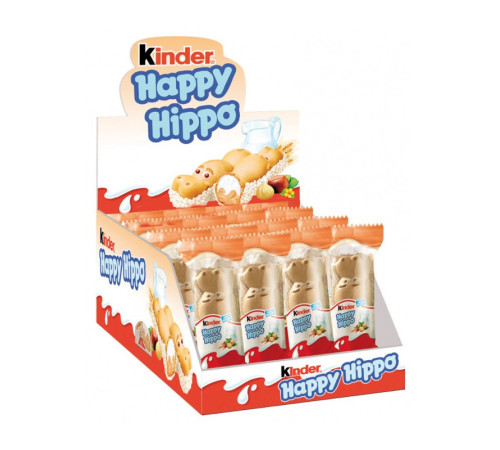 Вафельный батончик kinder happy hippo hazelnut (20.7 г)