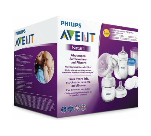 Бытовая техника в Молдове avent scd221/00 Ручной молокоотсос и набор для хранения