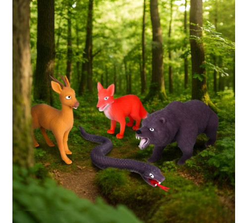 sbabam 1/cn25 figurina elastica surpriza "animalele ucrainei"