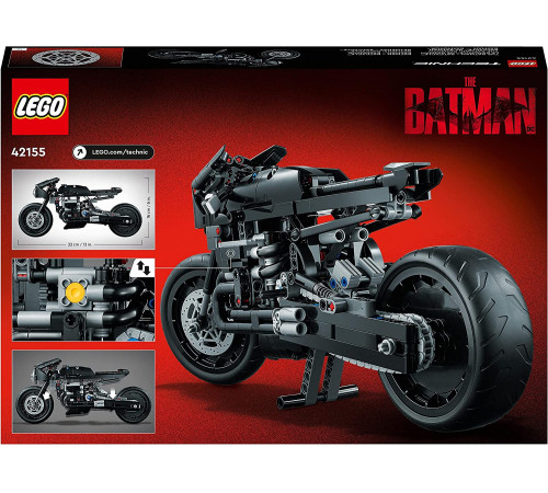 lego technic 42155 constructor "batman batcycle" (641 el.)