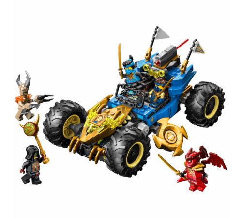 lego ninjago 71856 constructor "mașină transformabilă a lui jay" (387 el.)