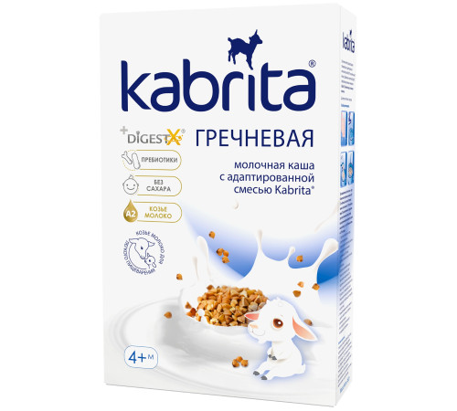  kabrita Каша гречневая на козьем молочке (4 м +)  180 гр.