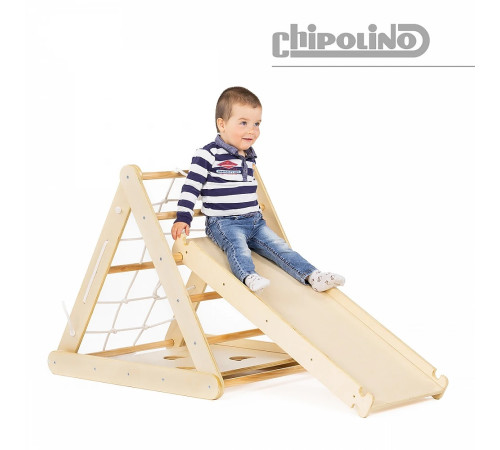 chipolino wtchce02403 Деревянный игровой центр 6 в 1(горка, качели и скалодром)