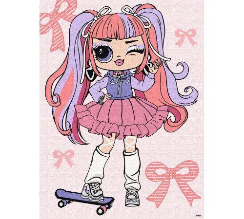  ideyka kho6282 pictură pe numere "l.o.l. surprise! tweens ali dance" (30х40 cm)