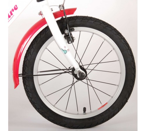 volare 91663 bicicleta 16 "brilliant white" alb