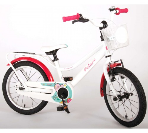 volare 91663 bicicleta 16 "brilliant white" alb