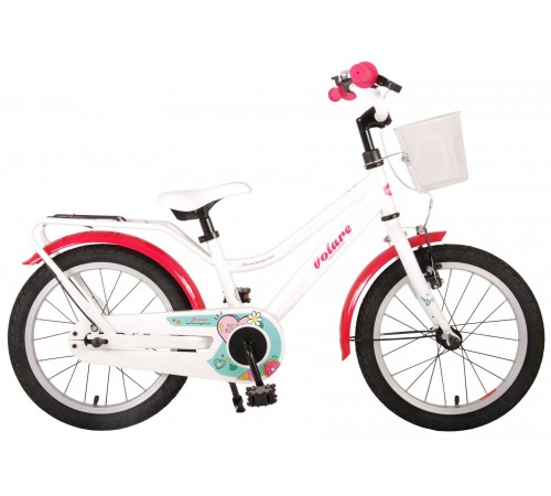 volare 91663 bicicleta 16 "brilliant white" alb