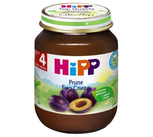  hipp 4253 piure prune (4 m+) 125 gr.