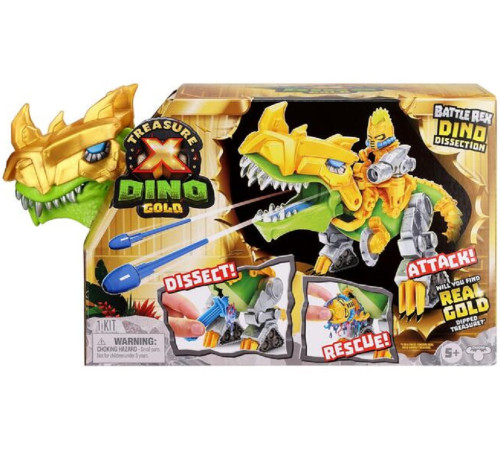 treasure x 41727 set de joc "dino gold battle rex" 