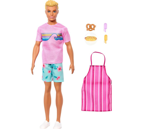 barbie jfv65 Кукла Кен серия "Пляжные детективы"