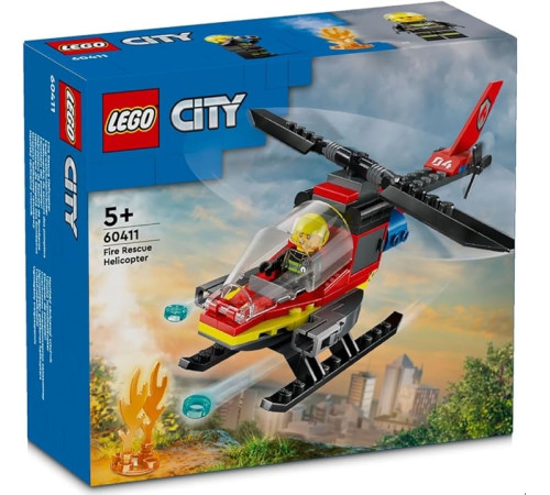 Jucării pentru Copii - Magazin Online de Jucării ieftine in Chisinau Baby-Boom in Moldova lego city 60411 constructor "elicopter de pompieri" (85 el.)