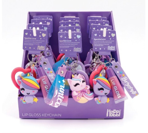 Jucării pentru Copii - Magazin Online de Jucării ieftine in Chisinau Baby-Boom in Moldova as kids 1081-60024 breloc pentru copii cu luciu de buze și figurină "unicorn " (in sort.)