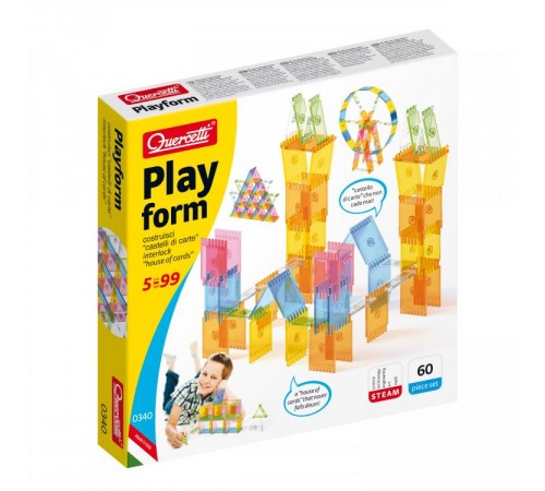 quercetti 0340 constructor "playform"(60 el.)