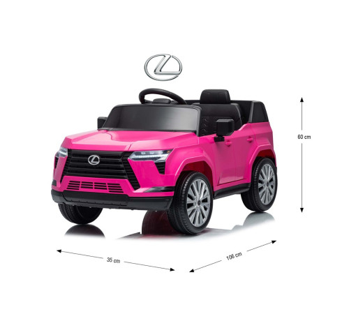 milly mally  59517 mașină electrică pentru copii "lexus gx550" (roz)