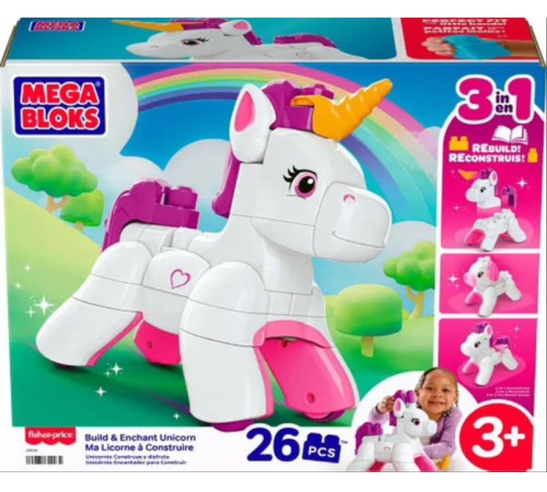  mega bloks jkg36 constructor 3-&icirc;n-1 "unicornul magic"