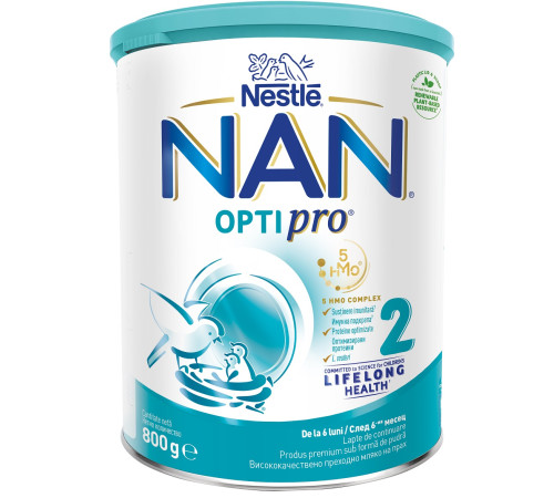 Сухая молочная смесь nan opti pro 2 (6 м +) 800 гр. 