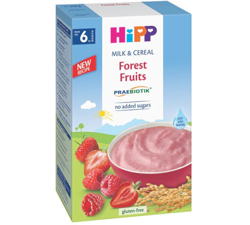 Питание и аксесcуары в Молдове hipp 3221 Каша органическая молочная Лесные ягоды (6 м+) 250 гр.