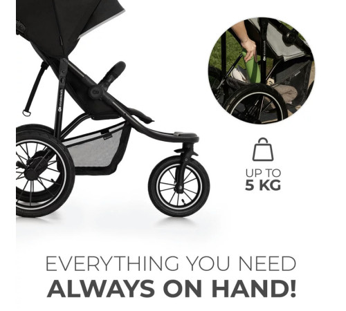 kinderkraft Коляска прогулочная helsy черная