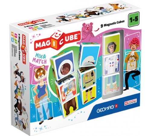 Geomag 124 Магнитные кубики "Magicube Mix & Match" (9 шт.) Детский магазин в Кишиневе в Молдове geomag 124 Магнитные кубики "magicube mix & match" (9 шт.)