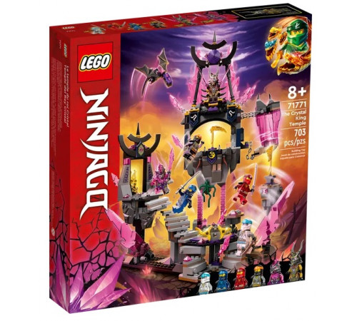 lego ninjago 71771 constructor "templul de cristal al regelui" (703 el.)