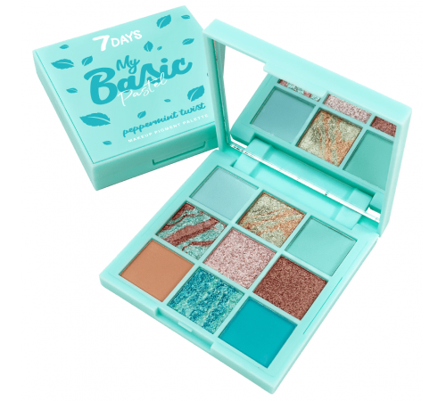 7days my basic Тени для век "pastel/102 peppermint twist" 472467