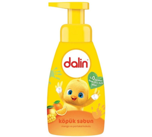  dalin săpun-spumă pentru copii "mango-orange" (200 ml.)