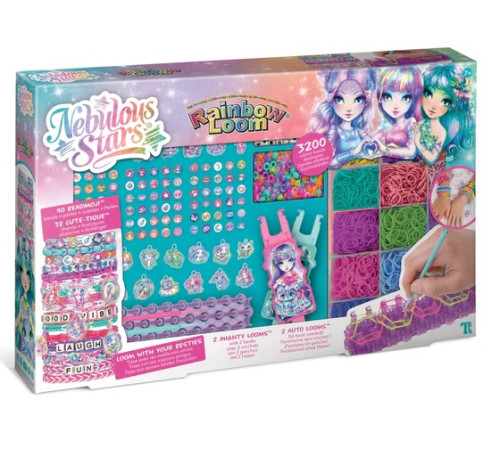 nebulous stars 11212 set pentru crearea brățărilor "rainbow loom: besties forever"