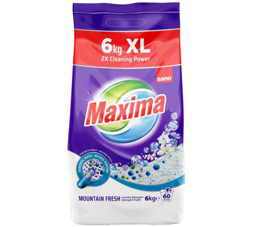 Produse chimice de uz casnic in Moldova sano maxima mountain fresh detergent de rufe  (6 kg.) 992157