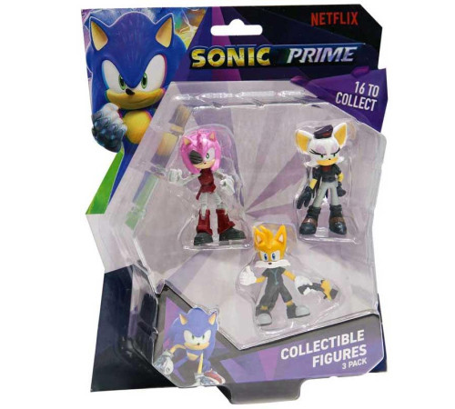 sonic the hedgehog son2020 set eroi sonic (3 buc/6,5 cm) in sort