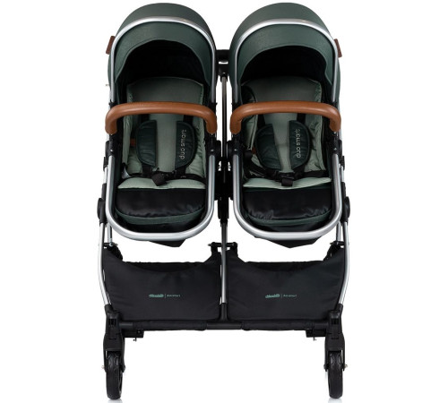 chipolino carucior pentru gemeni duo smart kbds02504ba basil