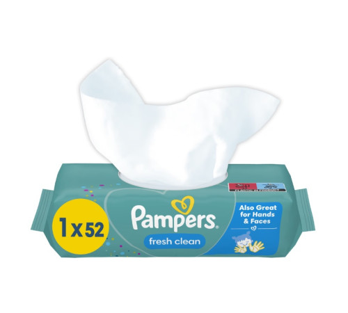 pampers Влажные салфетки fresh clean (52 шт.)
