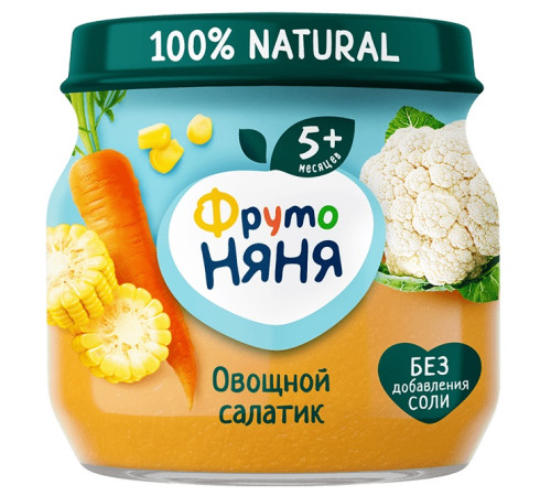 Пюре "Овощной салатик" (5 м+) 80 гр. 