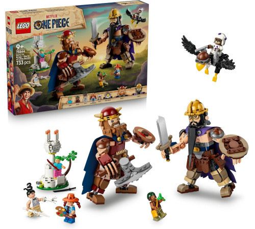 lego one piece 75644 constructor "dorry vs brogy &ndash; giganții din micuța grădină" (733 el.)