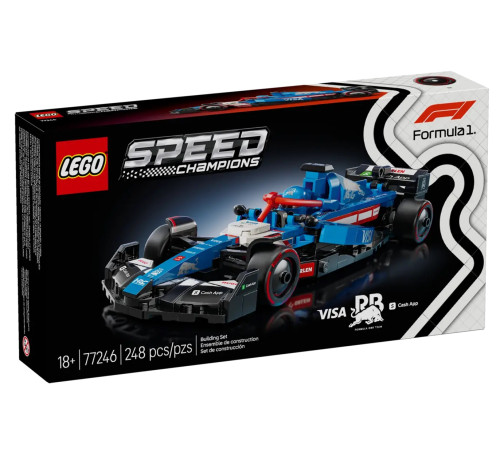 lego speed champions 77246 constructor "visa cash app rb vcarb 01 f1 race car" (248 el.)