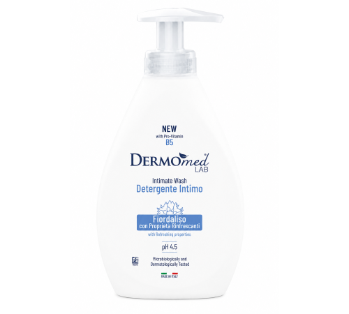 dermomed hi7041 gel revigorant pentru igiena intimă cu extract de albăstrele (250 ml)