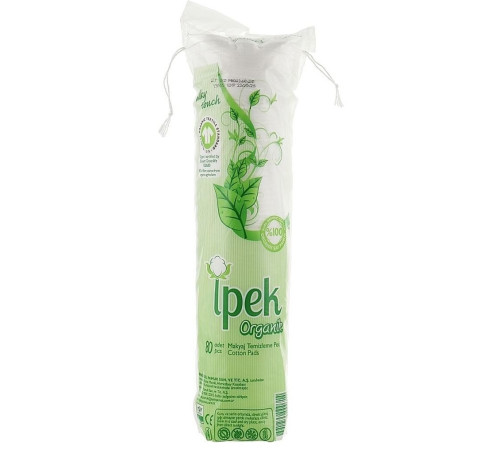  ipek organik discuri din bumbac rotunde (80 buc.)