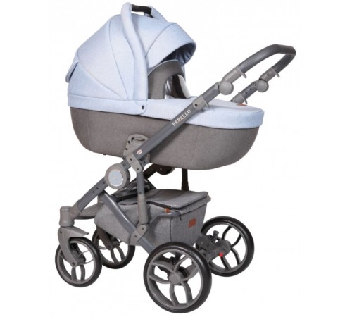 Baby Merc Коляска 2-в-1 Bebello B/168A серый/голубой baby merc Коляска 2-в-1 bebello b/168a серый/голубой