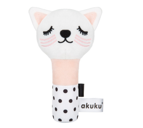 Детский&nbsp;магазин в Кишиневе в Молдове akuku-140329 a0705 Плюшевая погремушка "Котик"