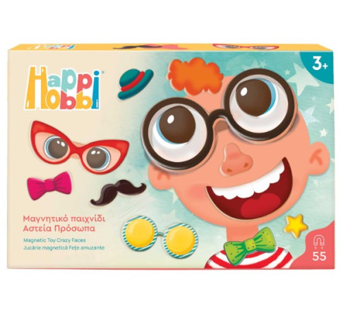  as kids 1029-64079 set magnetic de creați happihobbi "funny faces"