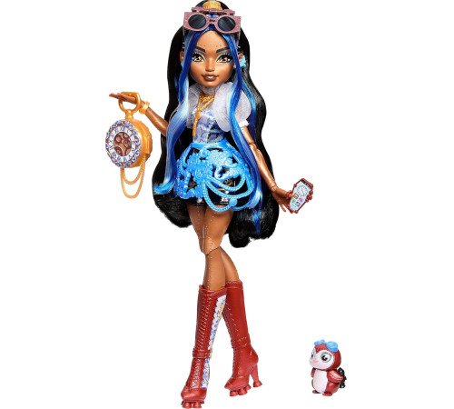 monster high jmb81 Кукла "Робекка Стим" с пингвином