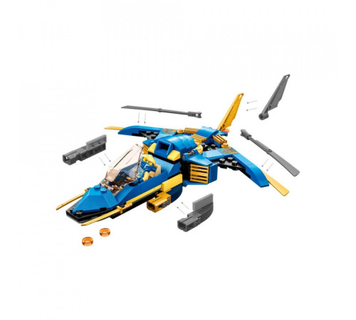 lego ninjago 71784 Конструктор "Молниеносный самолёт Джея" (146 дет.)