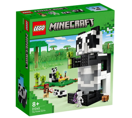 lego minecraft 21245 constructor "the panda haven" (553 el.)