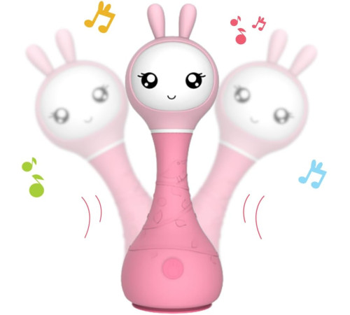 alilo baby r1 jucărie interactivă smarty "bunny" roz