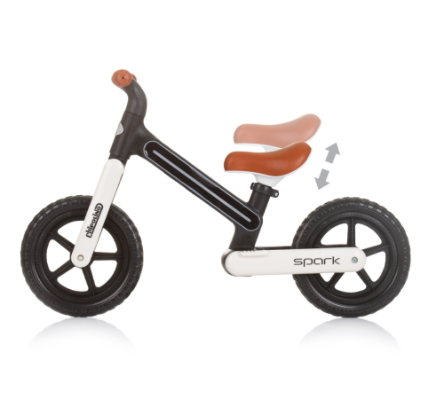 chipolino Беговел "spark" diksk02401bw black