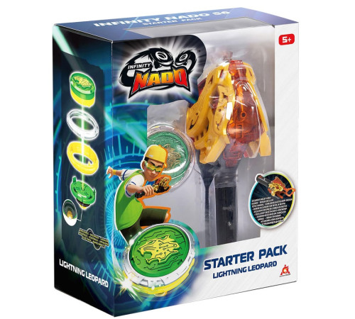 Jucării pentru Copii - Magazin Online de Jucării ieftine in Chisinau Baby-Boom in Moldova Infinity Nado 670155 Set de joc "Starter -  Lightning  Leopard" 42501  infinity nado 670155 set de joc "starter -  lightning  leopard" 42501
