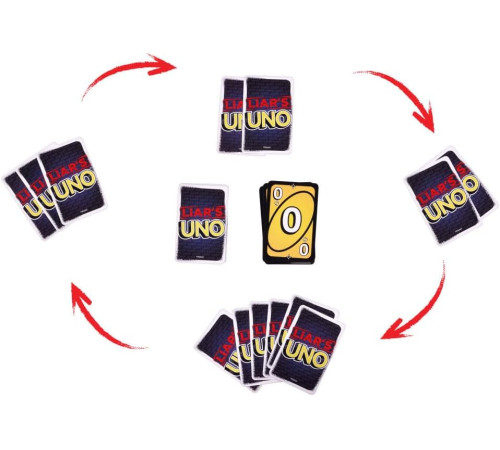 uno jlh43 joc de cărți "mincinos"