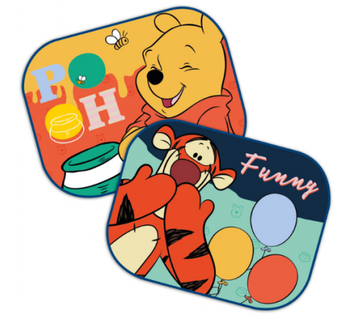 Seven 9329 Защитная шторка от солнца "Winnie the Pooh" (2 шт.) seven 9329 Защитная шторка от солнца "winnie the pooh" (2 шт.)