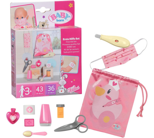  zapf creation 834091 set de prim ajutor "babyborn"