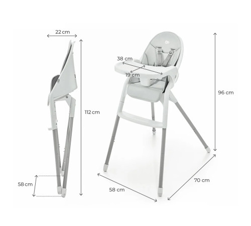 kinderkraft scaun pentru copii 2 in 1 dinnly
