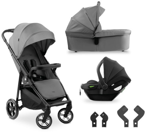 hauck cărucior 3 in 1 shop n care trio set grey